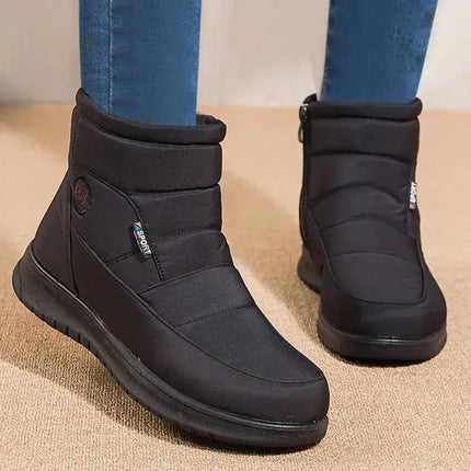 2023 New Women Boots Waterproof Snow Boots For Winter Shoes Women Zipper Ankle Boots Winter Botas Femininas Keep Warm Botines - Image #2