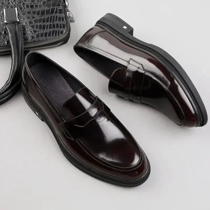 Italian Luxury Genuine Leather Men's Formal Shoes Handmade Quality Designer Comfortable 2023 Wedding Social Business Loafers Man - Premium  from FRANTZDOL STORE  - Just $135! Shop now at FRANTZDOL STORE 