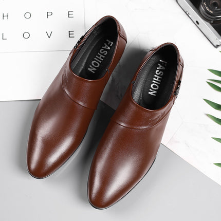 Slip-on Leather Shoes Men's Formal Shoes HEBDO STORE