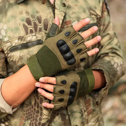 Half Finger Tactical Gloves Outdoor Men's Military Gloves Hiking Motorcycle Cycling Sports Glove Shooting Hunting Gloves - Premium  from FRANTZDOL STORE  - Just $6.99! Shop now at FRANTZDOL STORE 