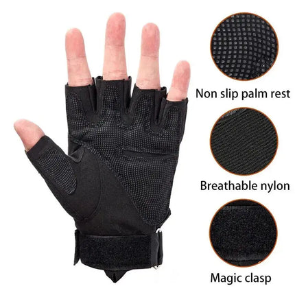 Half Finger Tactical Gloves Outdoor Men's Military Gloves Hiking Motorcycle Cycling Sports Glove Shooting Hunting Gloves - Premium  from FRANTZDOL STORE  - Just $6.99! Shop now at FRANTZDOL STORE 