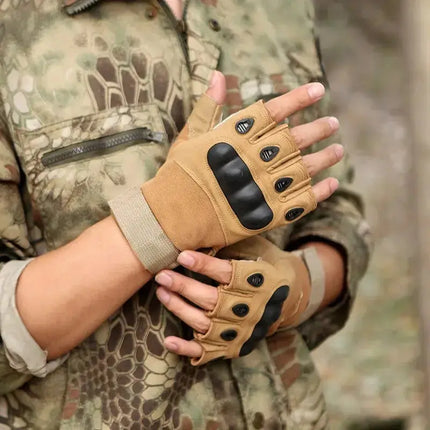 Half Finger Tactical Gloves Outdoor Men's Military Gloves Hiking Motorcycle Cycling Sports Glove Shooting Hunting Gloves - Premium  from FRANTZDOL STORE  - Just $6.99! Shop now at FRANTZDOL STORE 