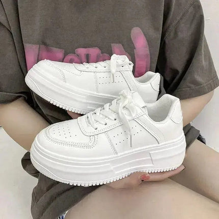 Women's sports shoes Women Sneakers Fashion Shoes spring Trend Casual Sneakers Female Comfort White Vulcanized Platform Shoes 41 - Image #3