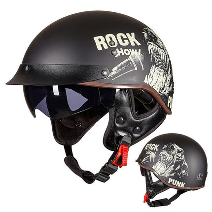 Retro Motorcycle Breathable Helmet HEBDO STORE