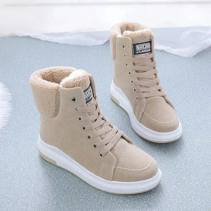 Platform Women's Shoes Winter Women Sneakers Warm Fur Plush Lady Casual Shoes Lace-up Fashion Woman Chunky Sneaker tenis femme - Premium  from FRANTZDOL STORE  - Just $8.61! Shop now at FRANTZDOL STORE 