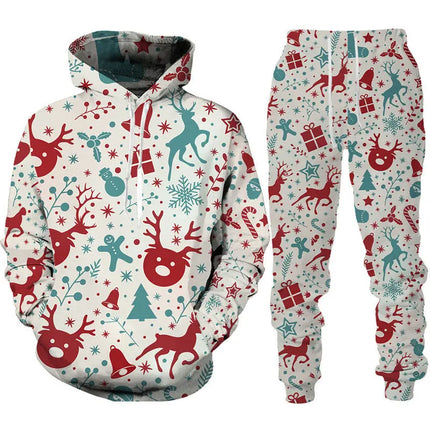 Christmas Series Hooded Sweatshirt And Sweatpants FRANTZDOL STORE