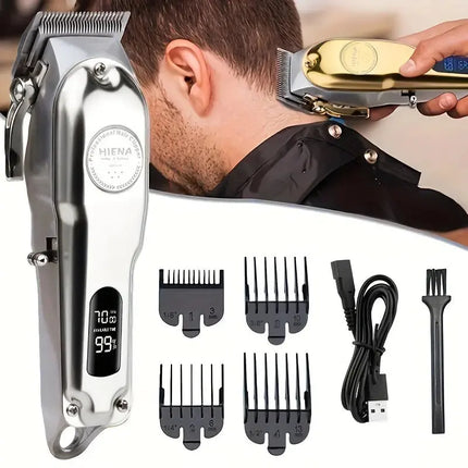 Professional T-Blade Hair Clippers For Men Cordless Hair Cutting Kit Rechargeable Beard Trimmer With LED Display - Premium  from FRANTZDOL STORE  - Just $55! Shop now at FRANTZDOL STORE 