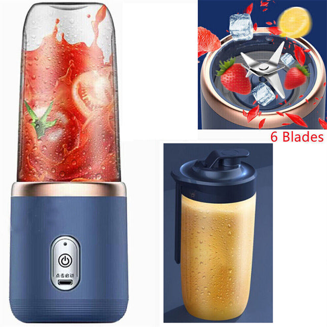 Machine à jus électrique mélangeur portable mini centrifugeuse à smoothie 400ml HEBDO STORE