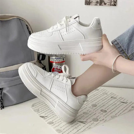 Women's sports shoes Women Sneakers Fashion Shoes spring Trend Casual Sneakers Female Comfort White Vulcanized Platform Shoes 41 - Image #2