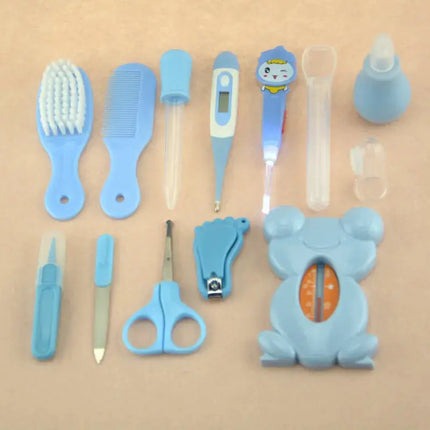 Roadfisher Newborn Baby Care Kits Nose Cleaner Feeder Earpick Tools Grooming Bag Set Nail Clipper Tooth Hair Brush Comb Scissor - Image #8