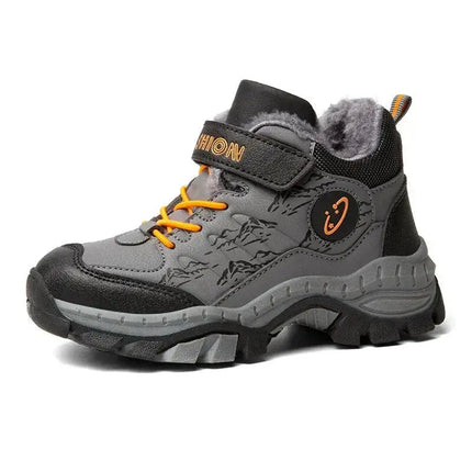 Children Casual Luminous Shoes For Boys Breathable Sneaker Winter Warm Plush Kids Hook&Loop Non-slipl Hiking Shoes - Premium  from FRANTZDOL STORE  - Just $39.99! Shop now at FRANTZDOL STORE 