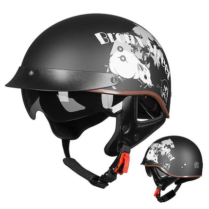 Retro Motorcycle Breathable Helmet HEBDO STORE