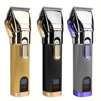 Powerful Metal Hair Clipper For Men - Stainless Steel Blade, 2000mAh Battery, Professional Hair Cutting Machine Hebdo Store