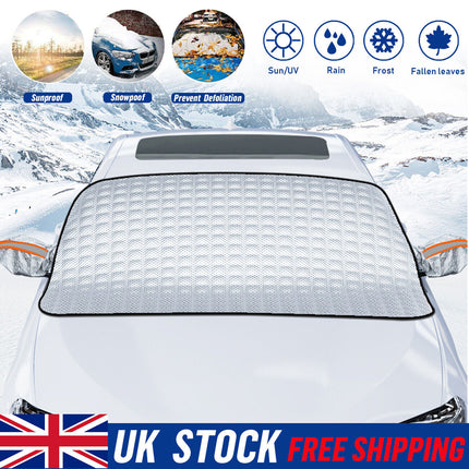 4 Layers Magnetic Car Windscreen Cover Winter Ice Frost Snow Protector Sunshade HEBDO STORE