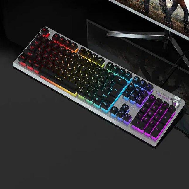 Wolftu Outer Code Spot Supports Usb Mixed Color Mechanical Axis Gaming Wired Keyboard - Image #1