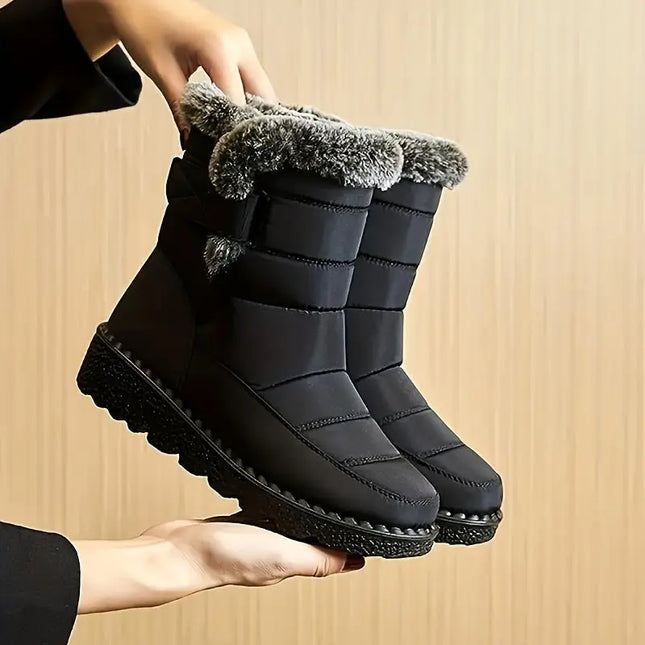 Women's Winter Fleece Snow Boots HEBDO