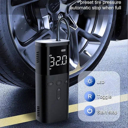 EAFC Wireless Car Tire Inflator Rechargeable Mini Electric Air Compressor Inflatable Air Pump with LED Lamp Power Bank Function - Premium  from FRANTZDOL STORE  - Just $54.99! Shop now at FRANTZDOL STORE 