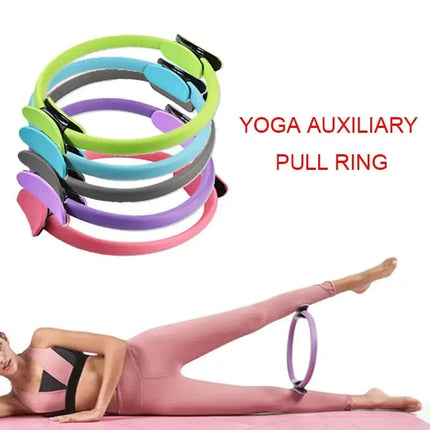 Yoga Fitness Pilates Ring Women Girls Circle Magic Dual Exercise Home Gym Workout Sports Lose Weight Body Resistance - Image #2