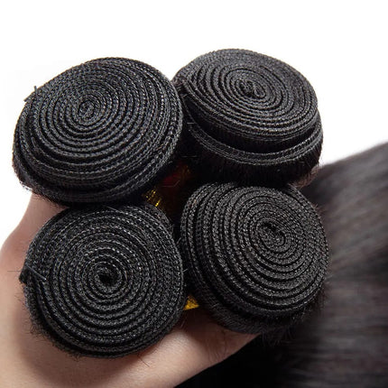 Wholesale Hair Raw Indian Straight Human Hair Bundles Natural Black For Women Bone Straight Hair Extensions 2/3 Bundles Deal HEBDO STORE