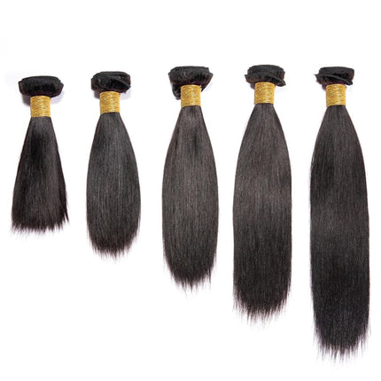 Wholesale Hair Raw Indian Straight Human Hair Bundles Natural Black For Women Bone Straight Hair Extensions 2/3 Bundles Deal HEBDO STORE