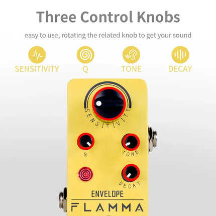 FLAMMA FC11 Envelope Filter  Analog Auto Wah Guitar Effects Pedal True Bypass Metal Shell Guitar Pedal FRANTZDOL STORE