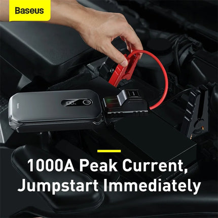 Baseus 12000mAh Car Jump Starter Power Bank 12V Auto Starting Device 1000A Car Booster Battery Emergency Starter Battery for Car HEBDO STORE