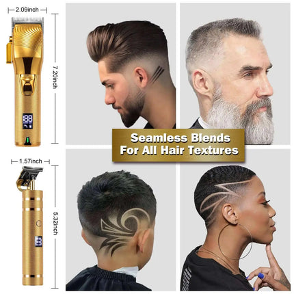 Professiona Salon Recharge Beard Trimmer Better Than 8 Clipper forceful 70K shaver T-blade Close Cutting Zero Gapped Hair Cutter HEBDO STORE