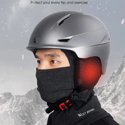 WEST BIKING Winter Warm Cycling Helmet Adjustable Motorcycle Electric Bike Safety Cap Men Women Ski Snowboard Bicycle Helmet HEBDO STORE