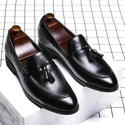 Fashion Men Brown Boat Shoes Pointed Toe Tassel British Stylish Black Office Career Leisure Party Dress Zapatos - Premium  from FRANTZDOL STORE  - Just $75! Shop now at FRANTZDOL STORE 