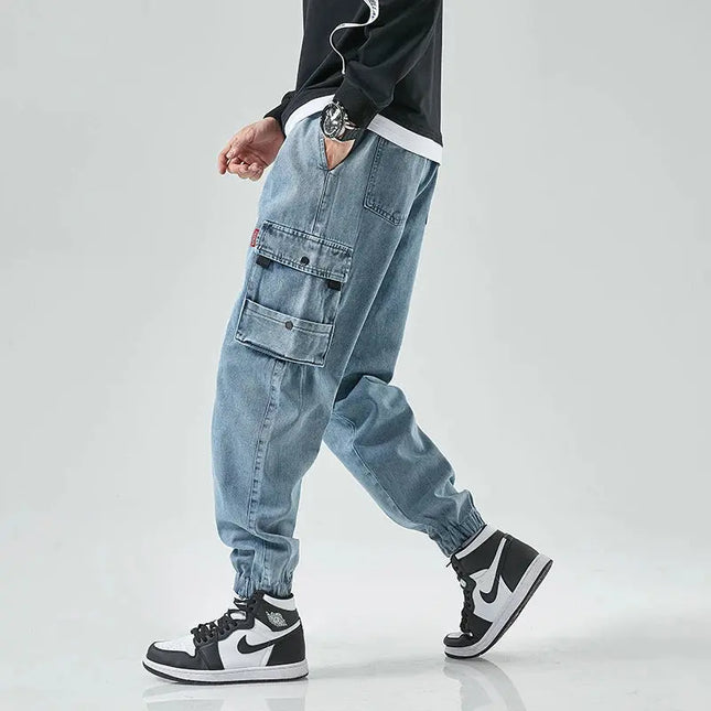 Cargo Jeans Men New Fashion Casual Harem Jogger HEBDO