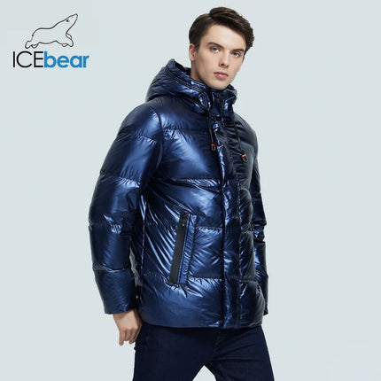 autumn and winter new men's hooded casual down jacket thick and warm men's winter clothing MWY20867D HEBDO STORE