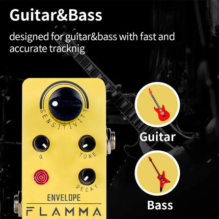 FLAMMA FC11 Envelope Filter  Analog Auto Wah Guitar Effects Pedal True Bypass Metal Shell Guitar Pedal FRANTZDOL STORE