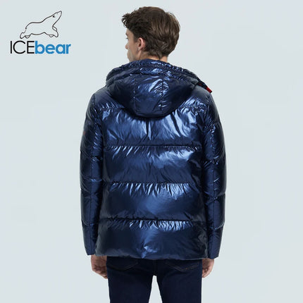 autumn and winter new men's hooded casual down jacket thick and warm men's winter clothing MWY20867D HEBDO STORE