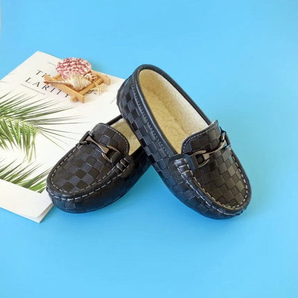 Boys Girls Shoes Moccasins Soft Kids Loafers Children Flats Casual Boat Shoes Children's Wedding Leather Shoes autumn Fashion HEBDO STORE