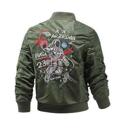 MA1 Bomber Astronaut Jacket Coat Men 2021 New Spring Autumn Fashion Casual Baseball Jacket Men Army Tactics Military Jacket Men HEBDO STORE