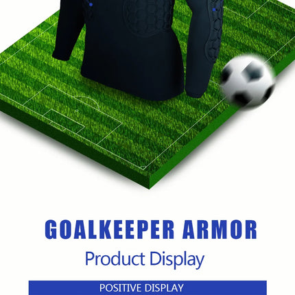 Professional goalkeeper armor uniforms football goalkeeper jerseys thicken EVA sponge elbow goalkeeper sports uniforms HEBDO STORE