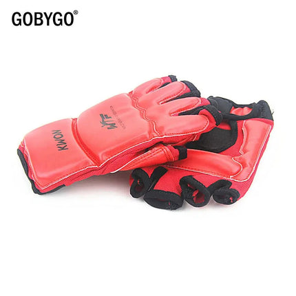 GOBYGO Half Finger Boxing Gloves PU Leather MMA Fighting Kick Boxing Gloves Karate Muay Thai Training Workout Gloves Kids Men Hebdo Store