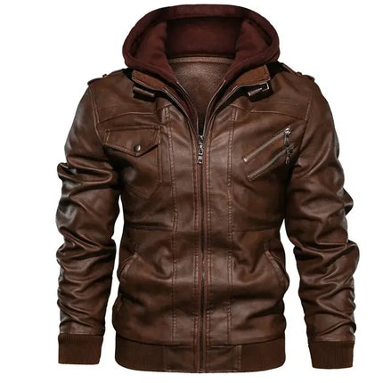 Men's Leather Jackets Autumn hiver HEBDO