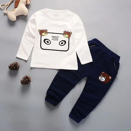 Newborn Kids Clothes Baby Boy Fashion Clothing Set 3PCS Tracksuit Autumn Spring Costume Toddler Children Outfits 1 2 3 4 Years HEBDO STORE