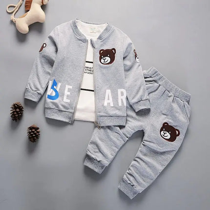 Newborn Kids Clothes Baby Boy Fashion Clothing Set 3PCS Tracksuit Autumn Spring Costume Toddler Children Outfits 1 2 3 4 Years HEBDO STORE