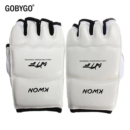 GOBYGO Half Finger Boxing Gloves PU Leather MMA Fighting Kick Boxing Gloves Karate Muay Thai Training Workout Gloves Kids Men Hebdo Store