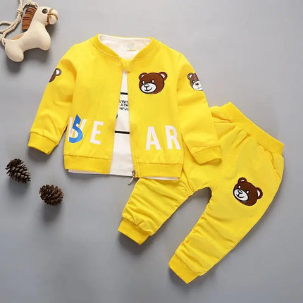 Newborn Kids Clothes Baby Boy Fashion Clothing Set 3PCS Tracksuit Autumn Spring Costume Toddler Children Outfits 1 2 3 4 Years HEBDO STORE