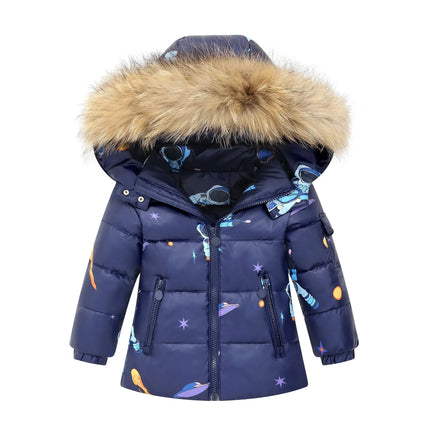 OLEKID -30 Degree Russia Winter children Boys Clothes set Down Jacket Coat + Overalls For Girl 1-5 Years Kids Baby Girl Snowsuit FRANTZDOL STORE