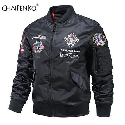 MA1 Bomber Astronaut Jacket Coat Men 2021 New Spring Autumn Fashion Casual Baseball Jacket Men Army Tactics Military Jacket Men HEBDO STORE