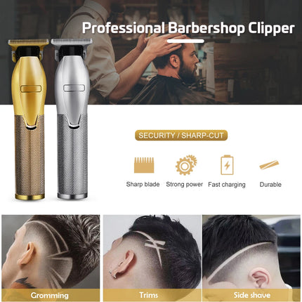 Professional T-shape Hair Clipper for Barber Men's Shaving Hair Trimmer Grooming Tools Rechargeable Electric Haircut Shaver HEBDO STORE