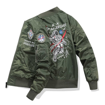 MA1 Bomber Astronaut Jacket Coat Men 2021 New Spring Autumn Fashion Casual Baseball Jacket Men Army Tactics Military Jacket Men HEBDO STORE