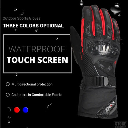 Motorcycle Gloves Windproof Waterproof Winter HEBDO