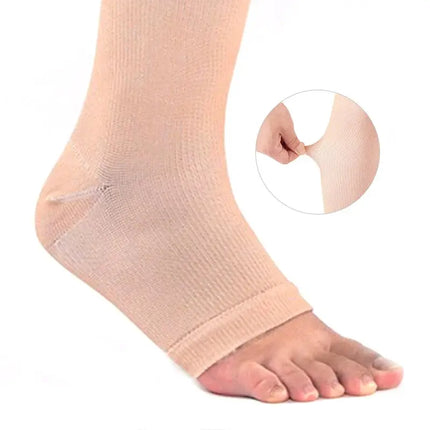 Open Toe Knee-High Medical Compression Stockings Varicose Veins Stocking Unisex Compression Brace Wrap Shaping 18-21mm Hebdo Store