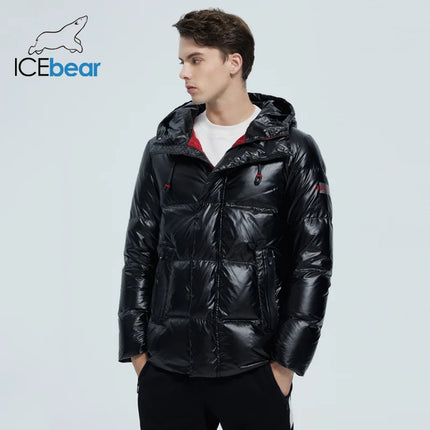 autumn and winter new men's hooded casual down jacket thick and warm men's winter clothing MWY20867D HEBDO STORE