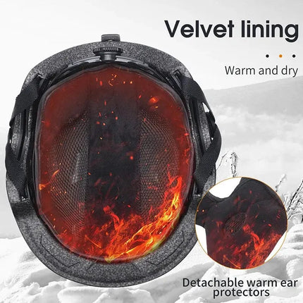 WEST BIKING Winter Warm Cycling Helmet Adjustable Motorcycle Electric Bike Safety Cap Men Women Ski Snowboard Bicycle Helmet HEBDO STORE